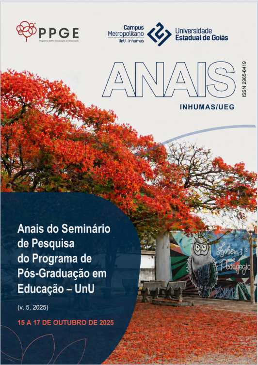 					Visualizar v. 5 (2025): Anais do Seminário de Pesquisa do Programa de Pós-Graduação em Educação - UnU Inhumas/UEG
				