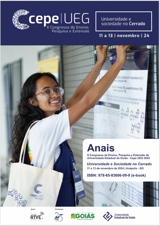 					Visualizar v. 10 (2024): Anais do X Congresso de Ensino, Pesquisa e Extensão da Universidade Estadual de Goiás (CEPE/UEG): Universidade e Sociedade no Cerrado
				
